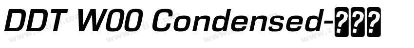 DDT W00 Condensed字体转换